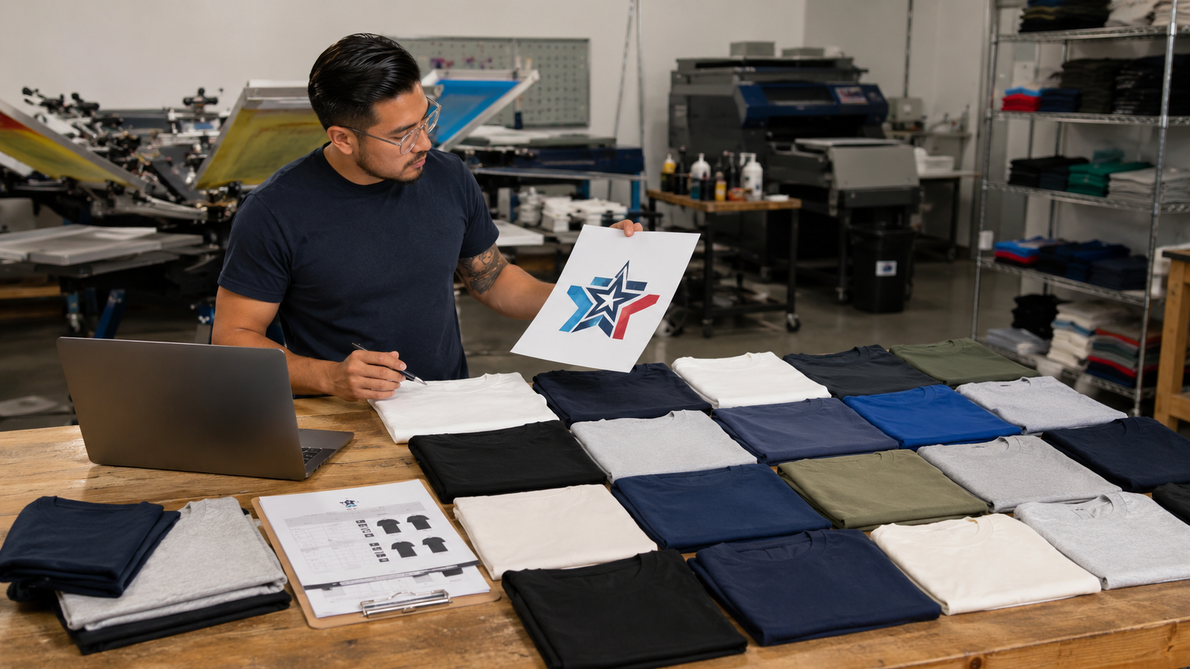 cost to print 20 T-shirts with a completed customer design