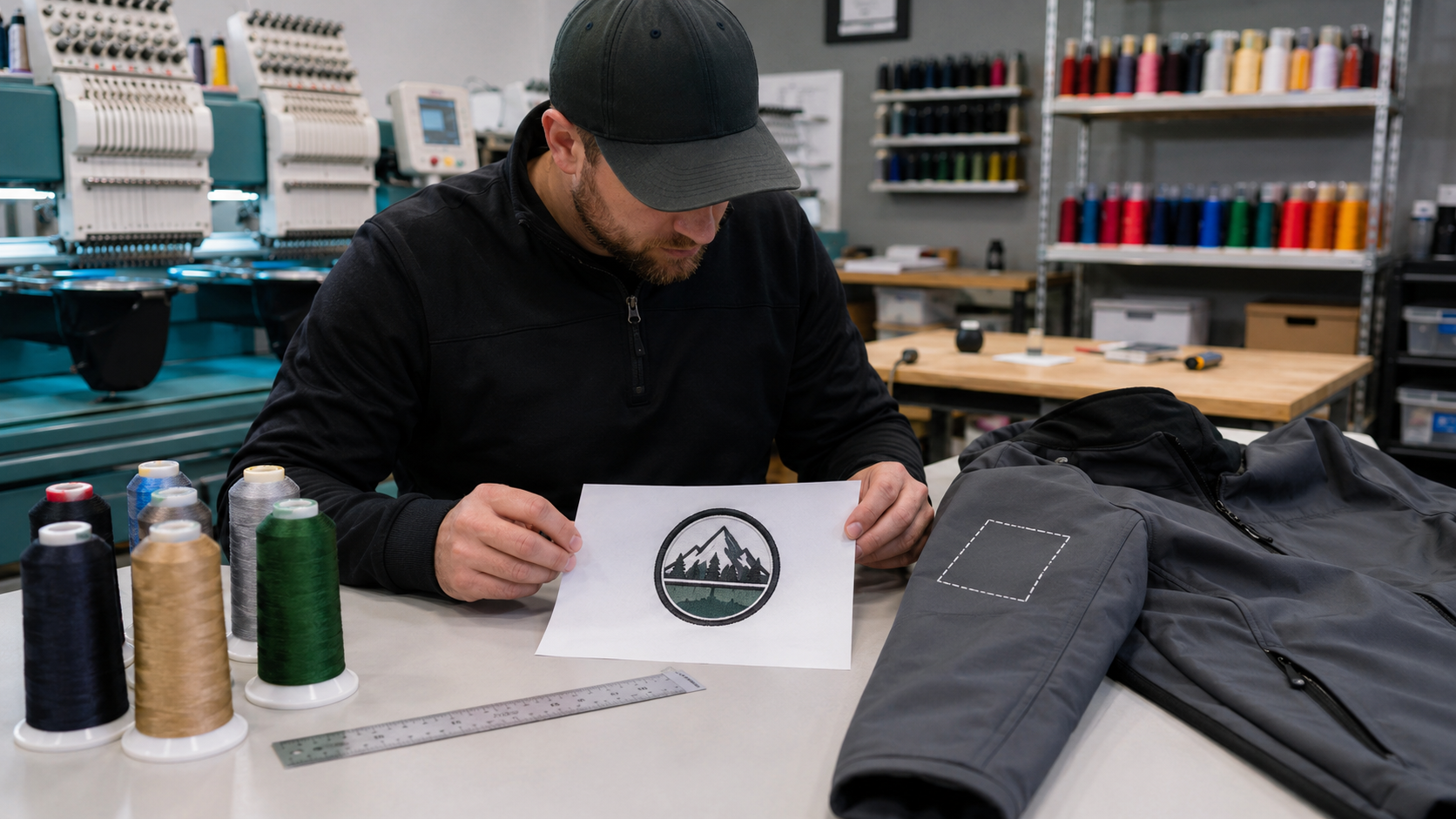 logo proof review for custom embroidered patches