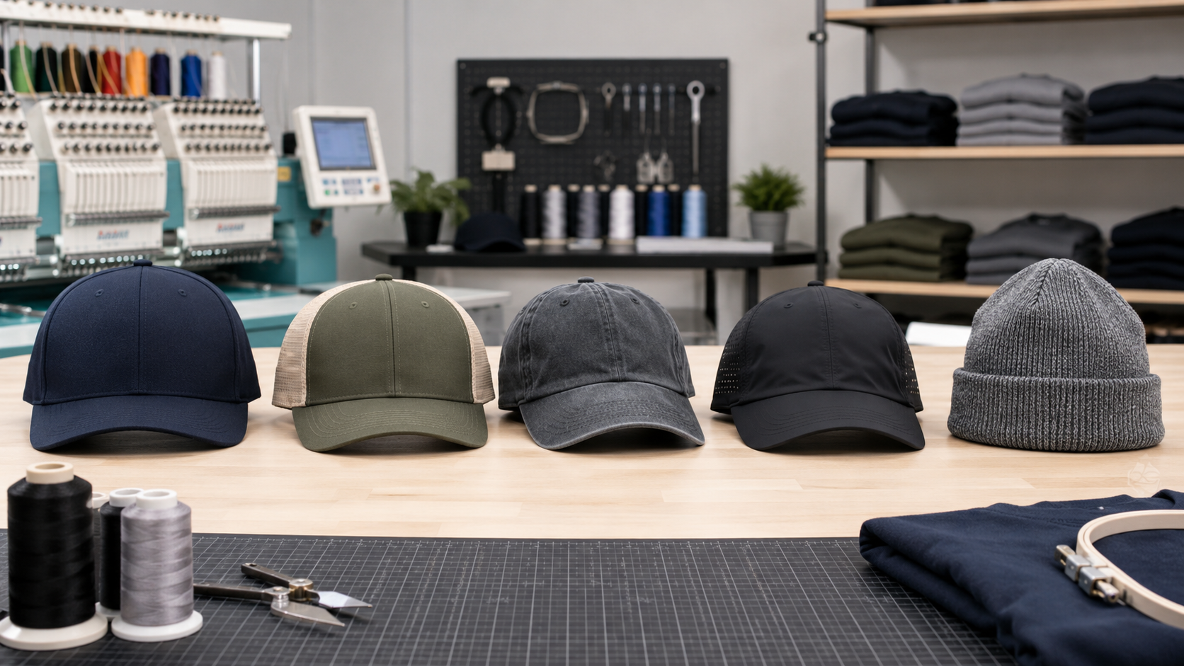 custom hat styles for same-day hat embroidery and business apparel